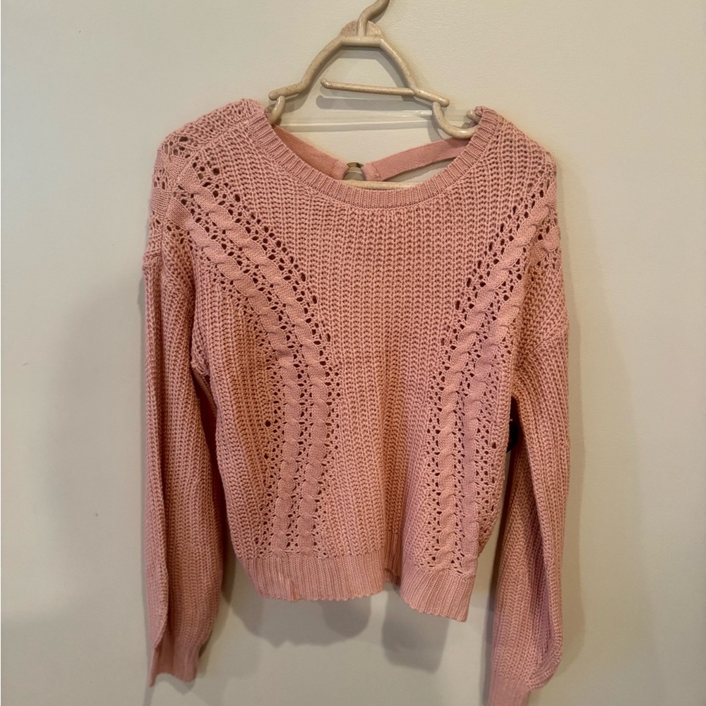 Pink Knit Women's Sweater